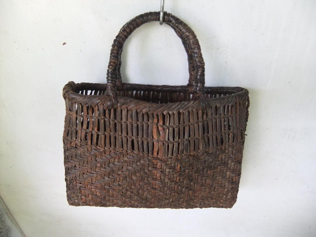 ヴィンテージ 山葡萄かご