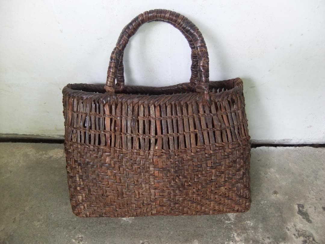 ヴィンテージ 山葡萄かご