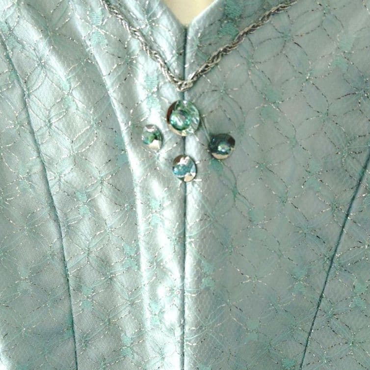 バレエ　チュチュ8着　水色シルバーレース　小学校2・3年生　冠、袖付