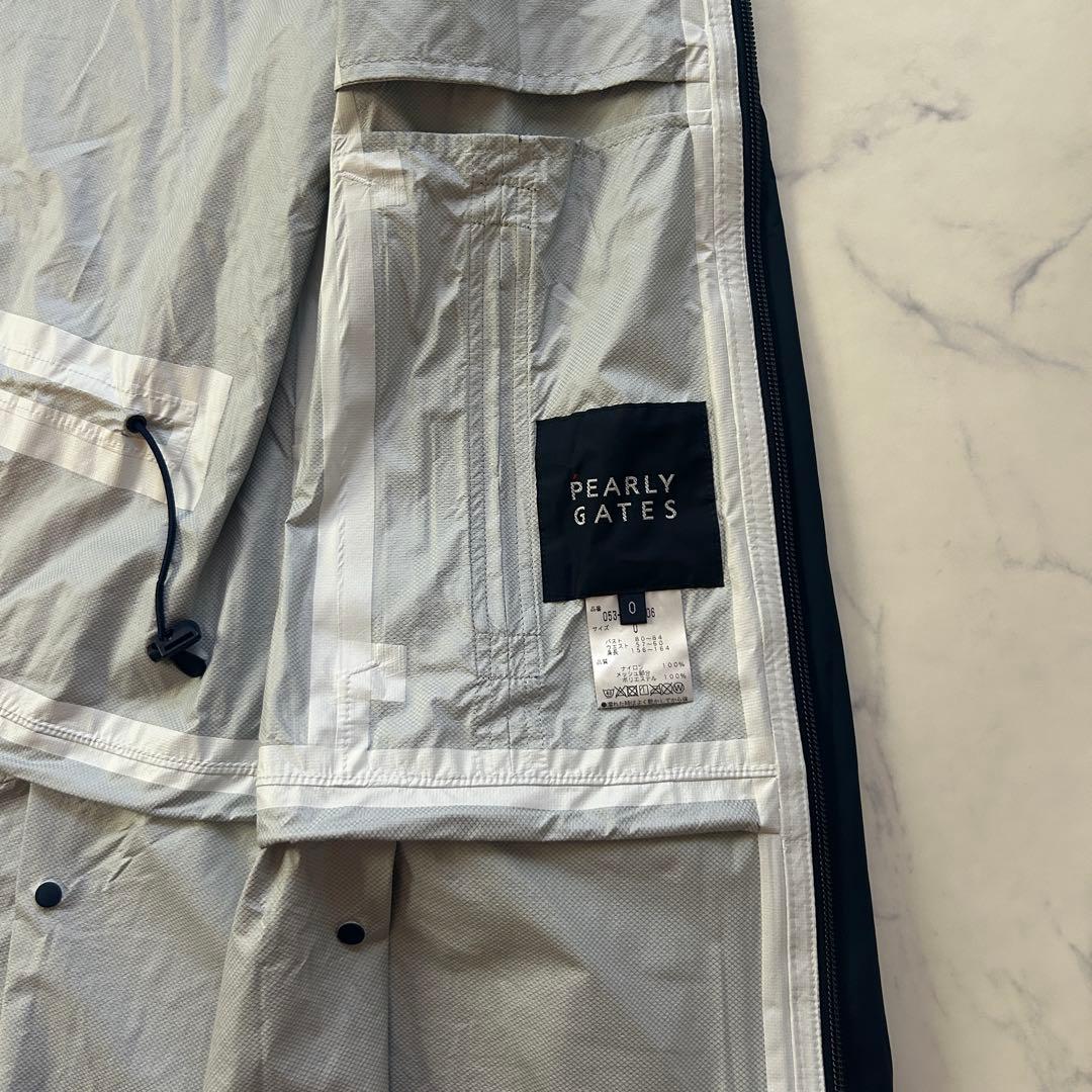 パーリーゲイツ レインウェア ワンピース ロゴ ネイビー 携帯袋付き