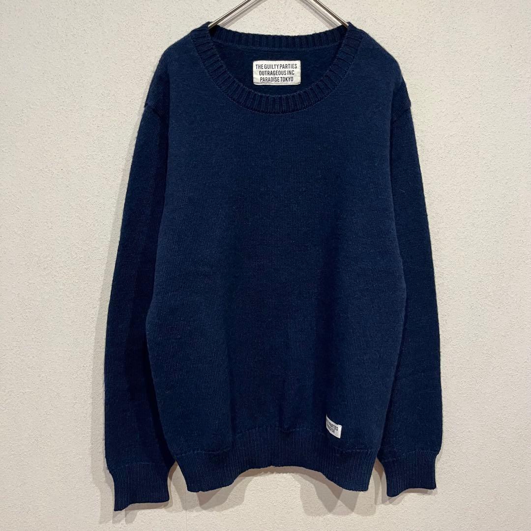 【美品】WACKO MARIA CLASSIC CREWNECK SWEATER