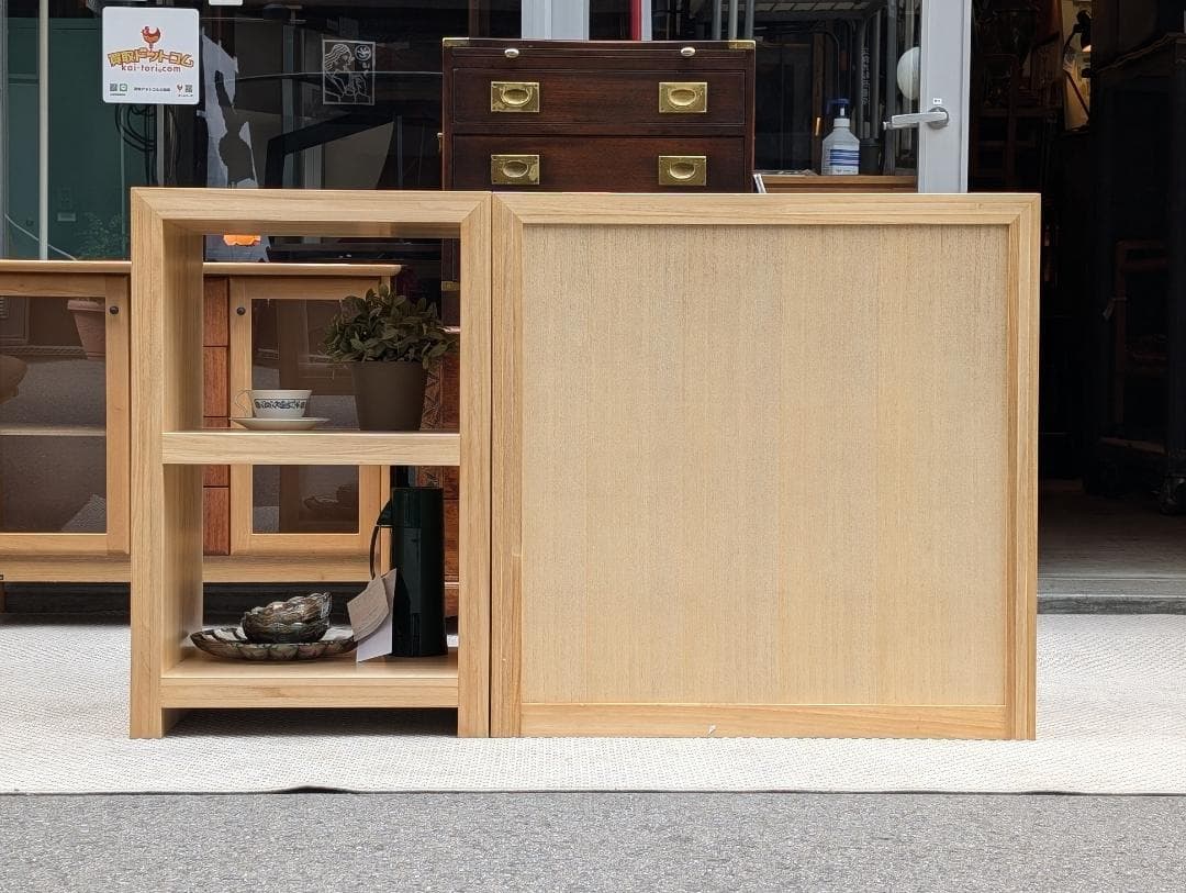 2点セット☆ランドエスケーププロダクツ／パウロニア／桐材／シェルフ／キャビネット