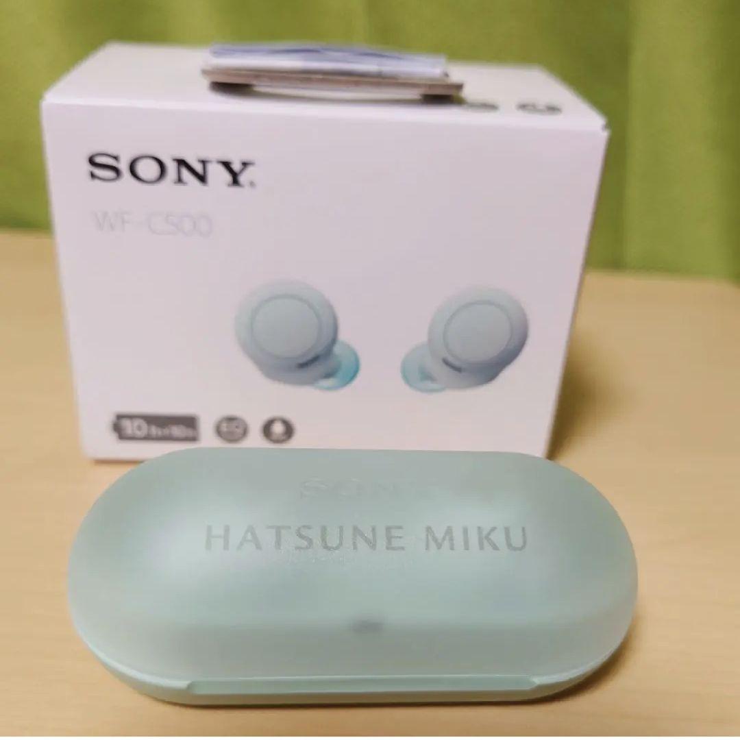 初音ミク SONY ワイヤレスイヤホン ヘッドセット WF-C500/MK