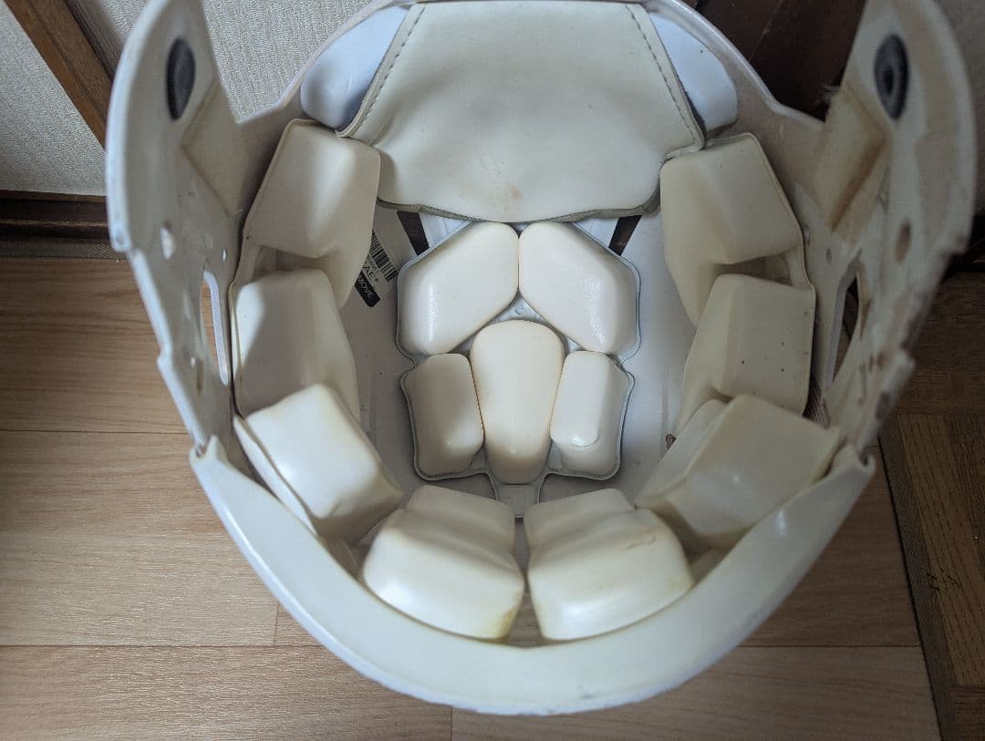 Riddell アメリカンフットボールヘルメット ホワイト/ゴールド