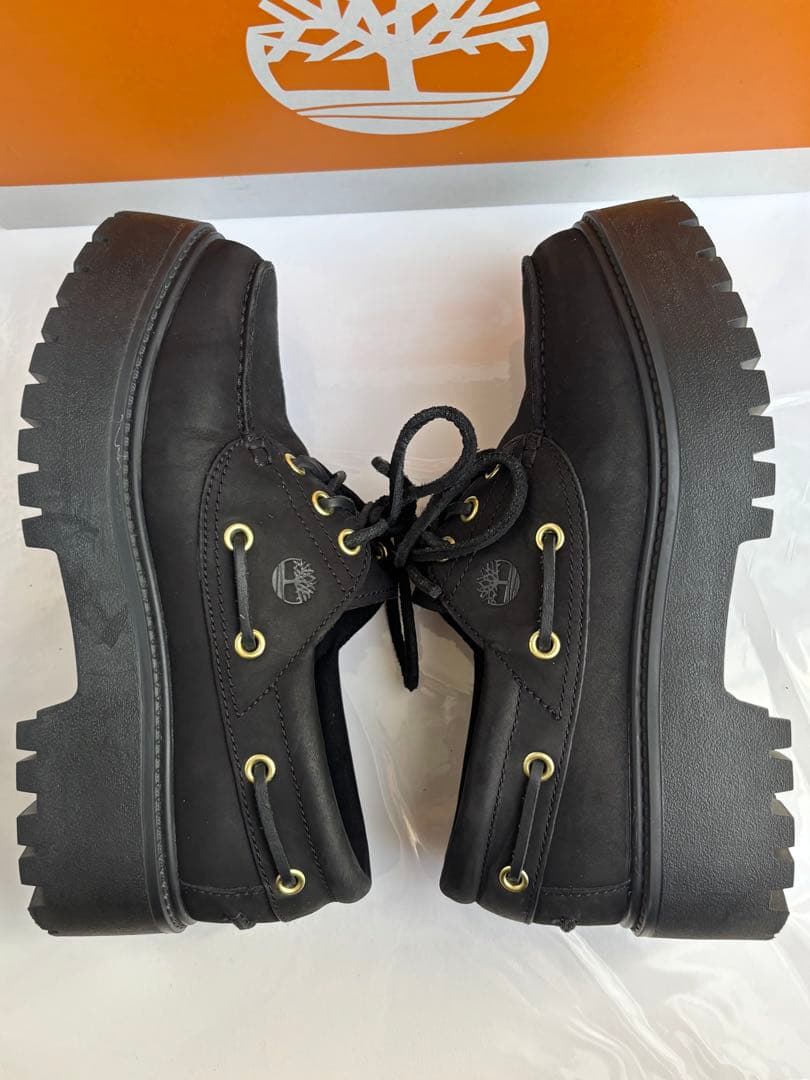 ティンバーランド ブラック STONE STREET BOAT SHOE