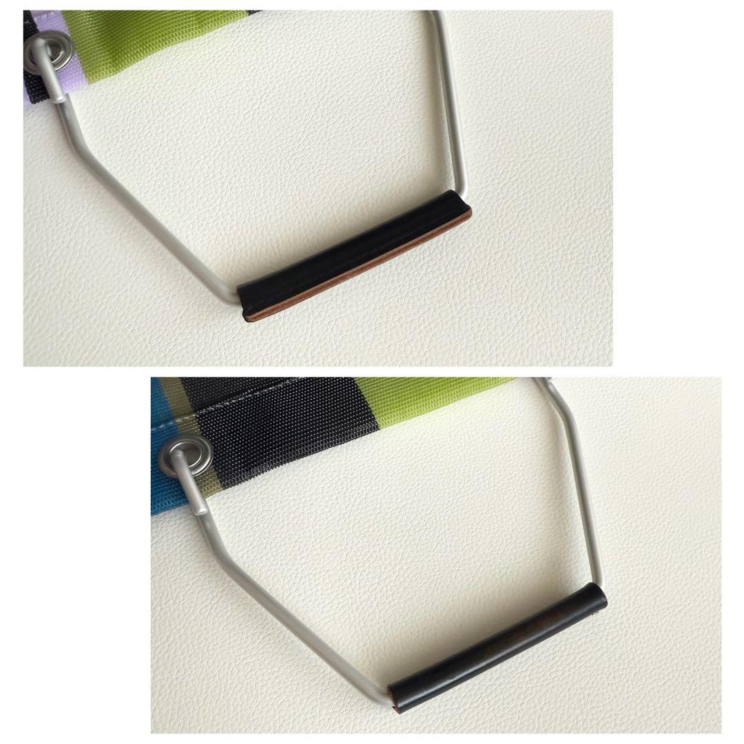 マルニ　MARNI　トートバッグ　マルチカラー　ストライプ　ボーダー　アルミ