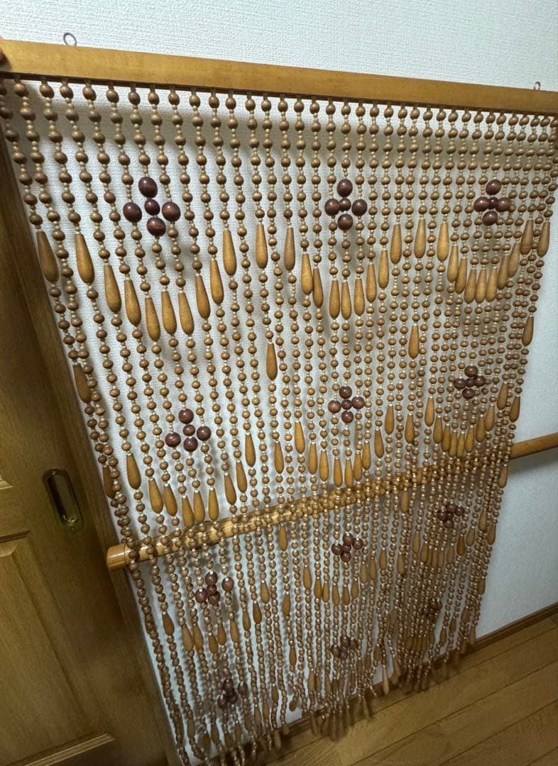 昭和レトロ　珠のれん　古民具　暖簾　ヴィンテージ　アンティーク