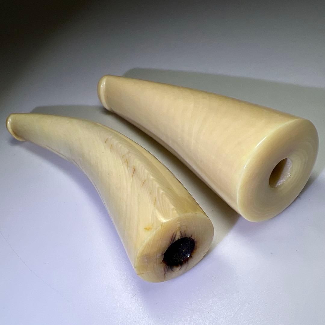 本抹香鯨　パイプ2本　98g/9・8.5㎝　東Y8-0123☆2F