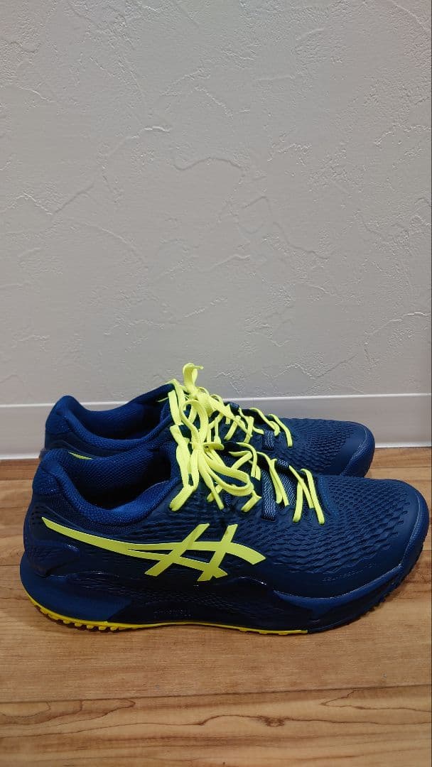 【新品同様】アシックス ゲルレゾリューション9 オムニクレー 26.5cm 2E