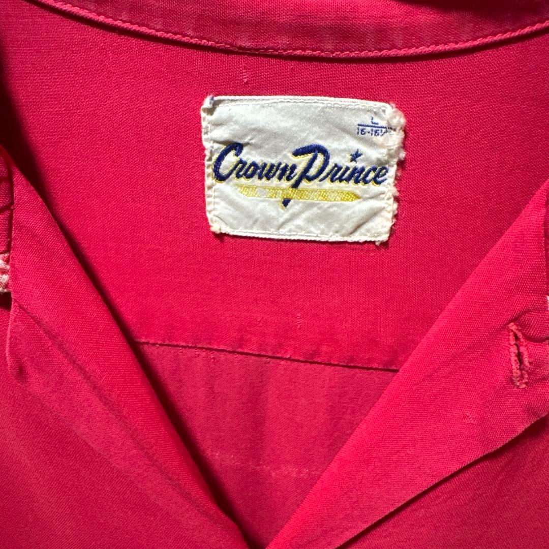 60〜70s Crown Prince 半袖 ボーリングレーヨンシャツ