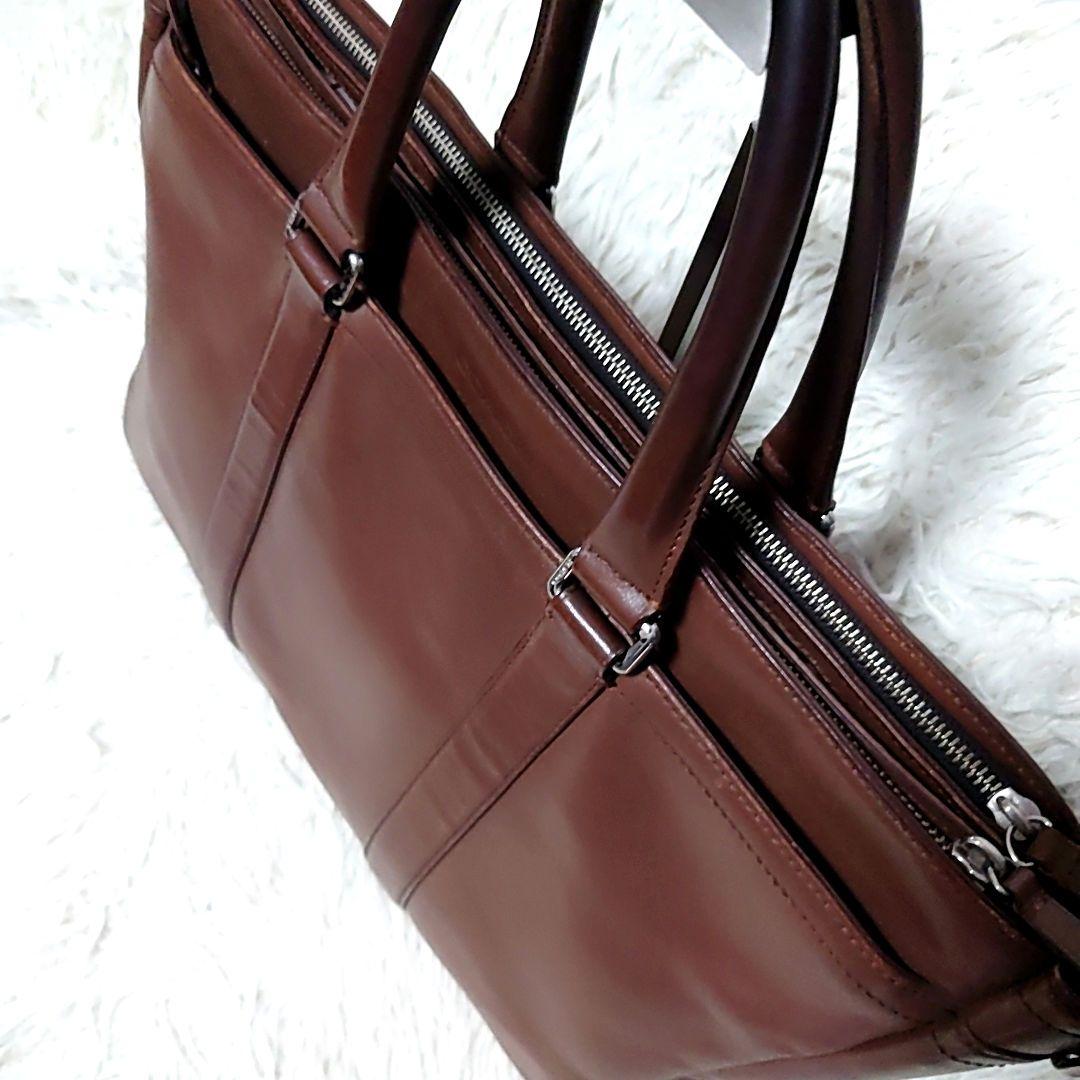 COACH ✨️ オールレザー ビジネスバッグ 2way 3層 ブラウン