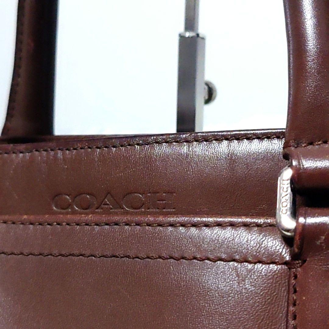COACH ✨️ オールレザー ビジネスバッグ 2way 3層 ブラウン