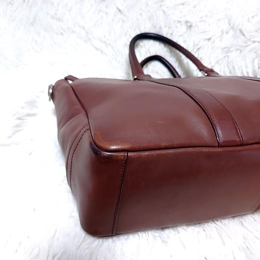 COACH ✨️ オールレザー ビジネスバッグ 2way 3層 ブラウン