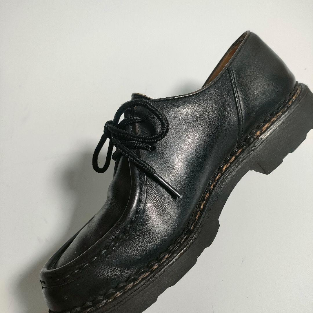 パラブーツ ミカエル 40 ブラック リスレザー チロリアンシューズ
