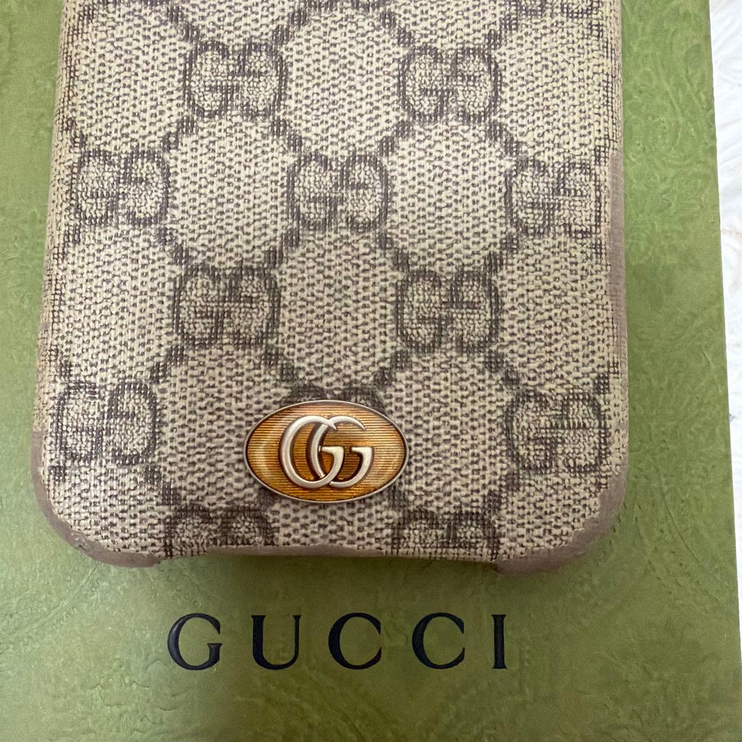 GUCCI iPhone14 Pro Max用ケース GGパターン