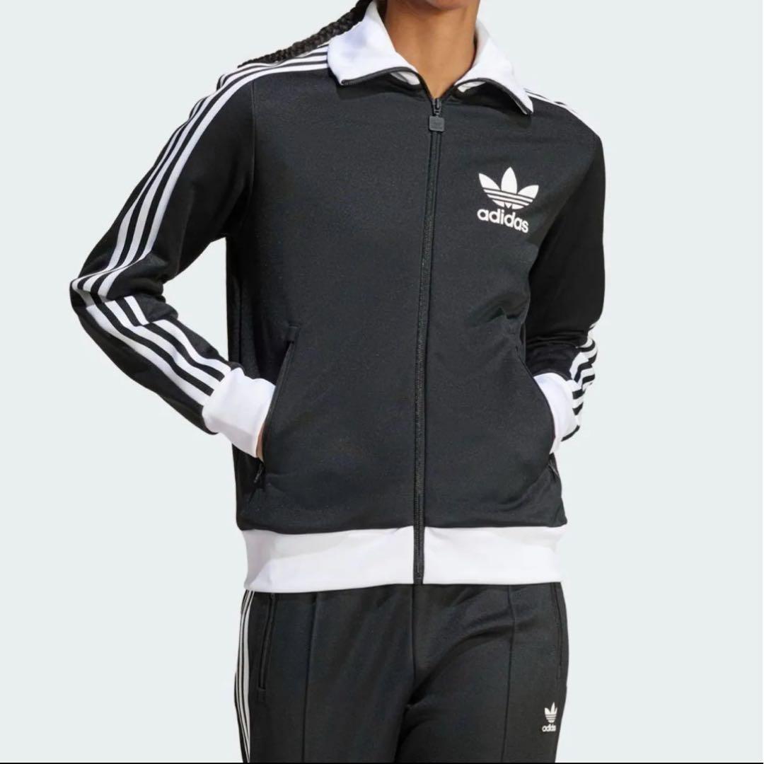 adidas アディダス　オリジナル　黒　S トラックジャケット　刺繍ロゴ
