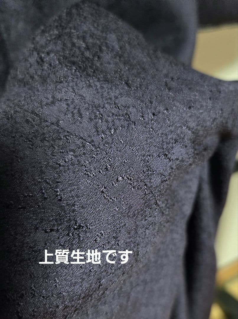 新品❤手描き友禅「雪輪と桜」金駒刺繍◾落款入り躾糸付き　一点物