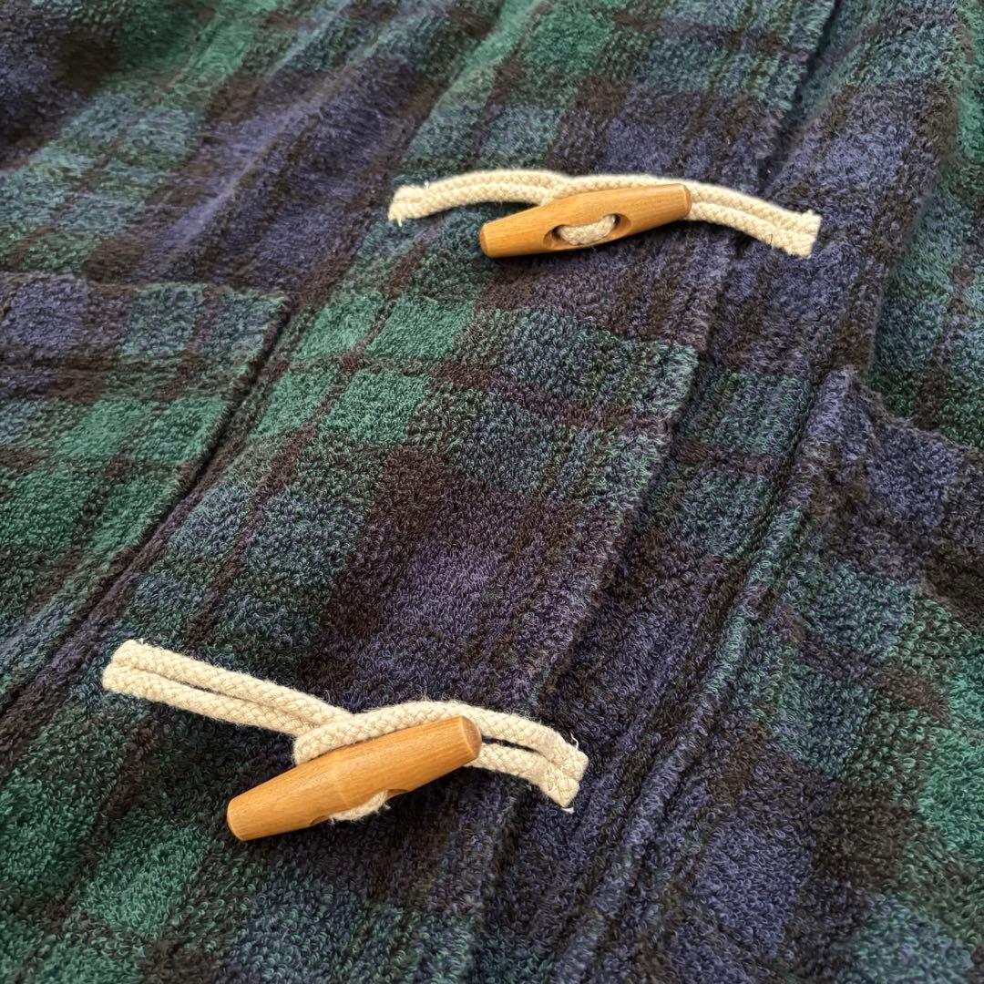 ラルフローレン ロングダッフルコート　タータンチェック メンズM