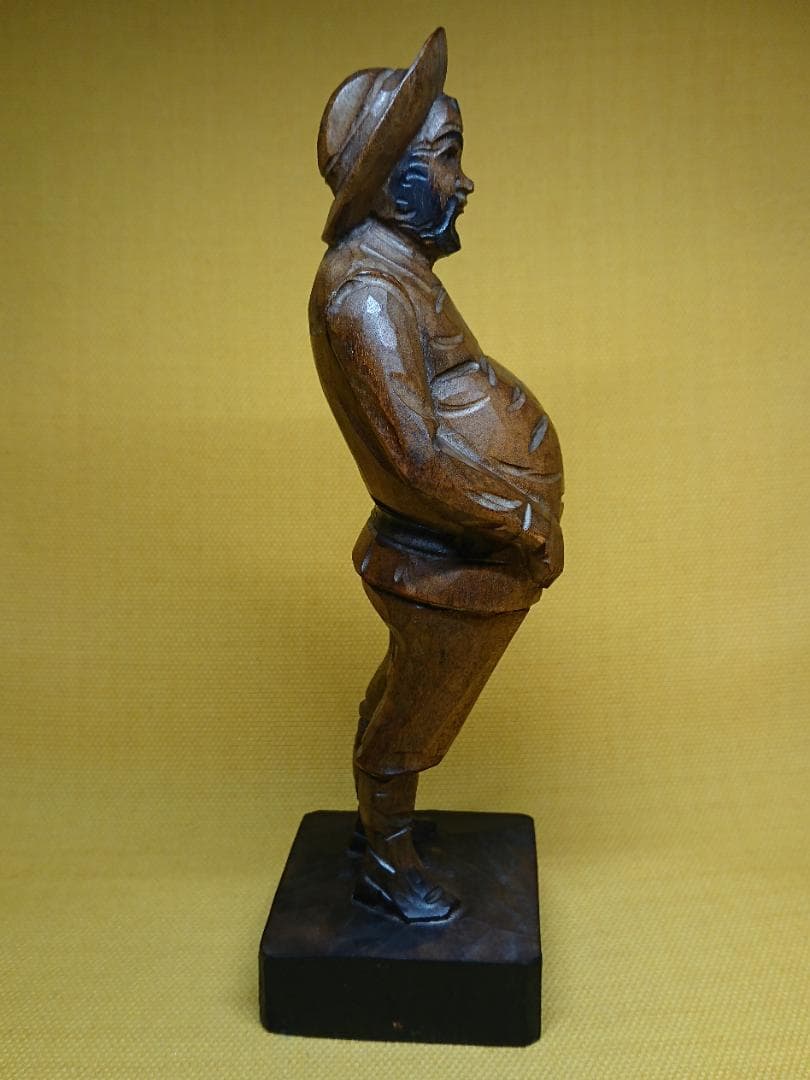 人形　木彫り　彫像　ヨーロッパ　置物　インテリア　工芸品　美術品　A1709