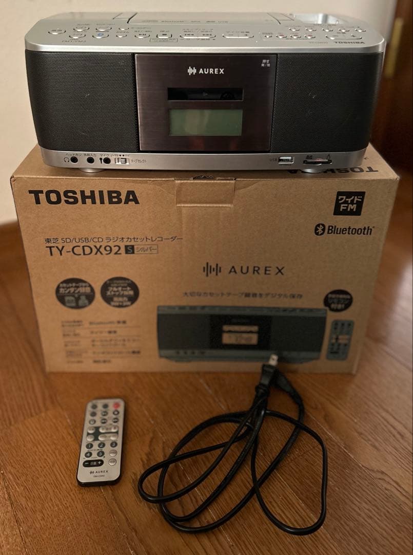 SD/USB/CDラジオカセットレコーダーTOSHIBA TY-CDX92 東芝
