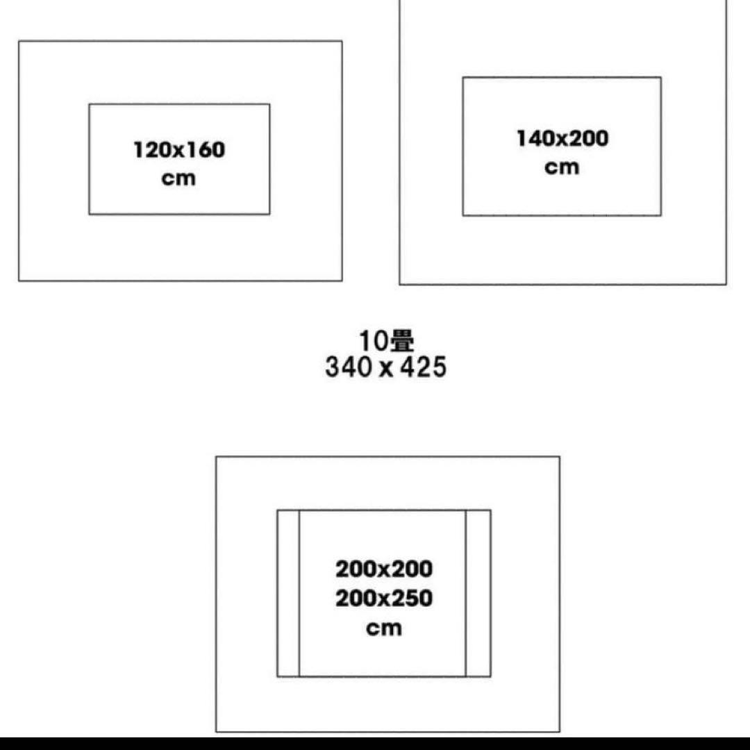 ジャーナルスタンダードファニチャー　ラグ　200×250 大判　コットン