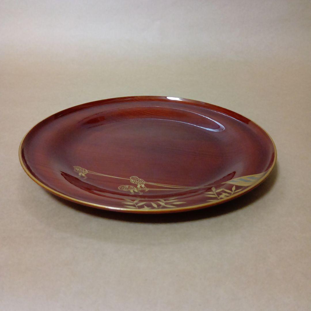 茶道具　干菓子器曳舟蒔絵