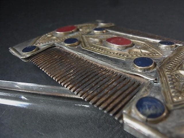 ★X1701★アンティーク　櫛　トルクメニスタン　髪飾　装身具　装飾品