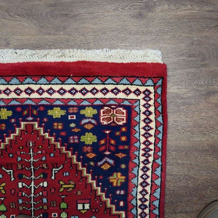 ヴィンテージラグ　インド　手織り絨毯　ハンドメイド