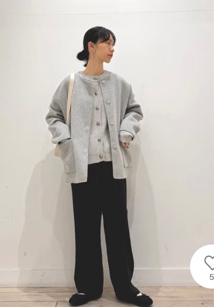 新品タグ付き　DOORS ウールリバーノーカーラミドルコート　GRAY