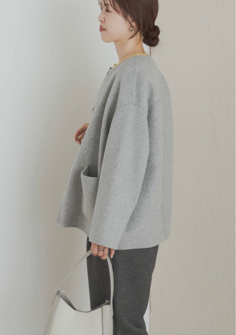 新品タグ付き　DOORS ウールリバーノーカーラミドルコート　GRAY