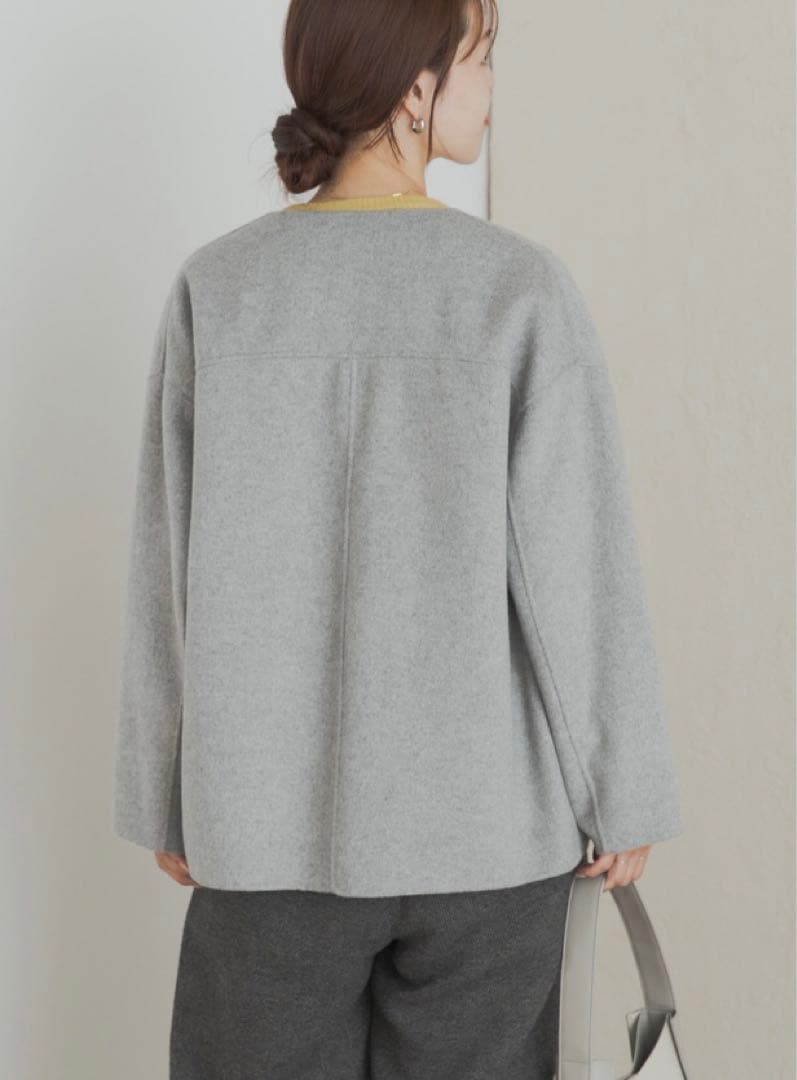 新品タグ付き　DOORS ウールリバーノーカーラミドルコート　GRAY