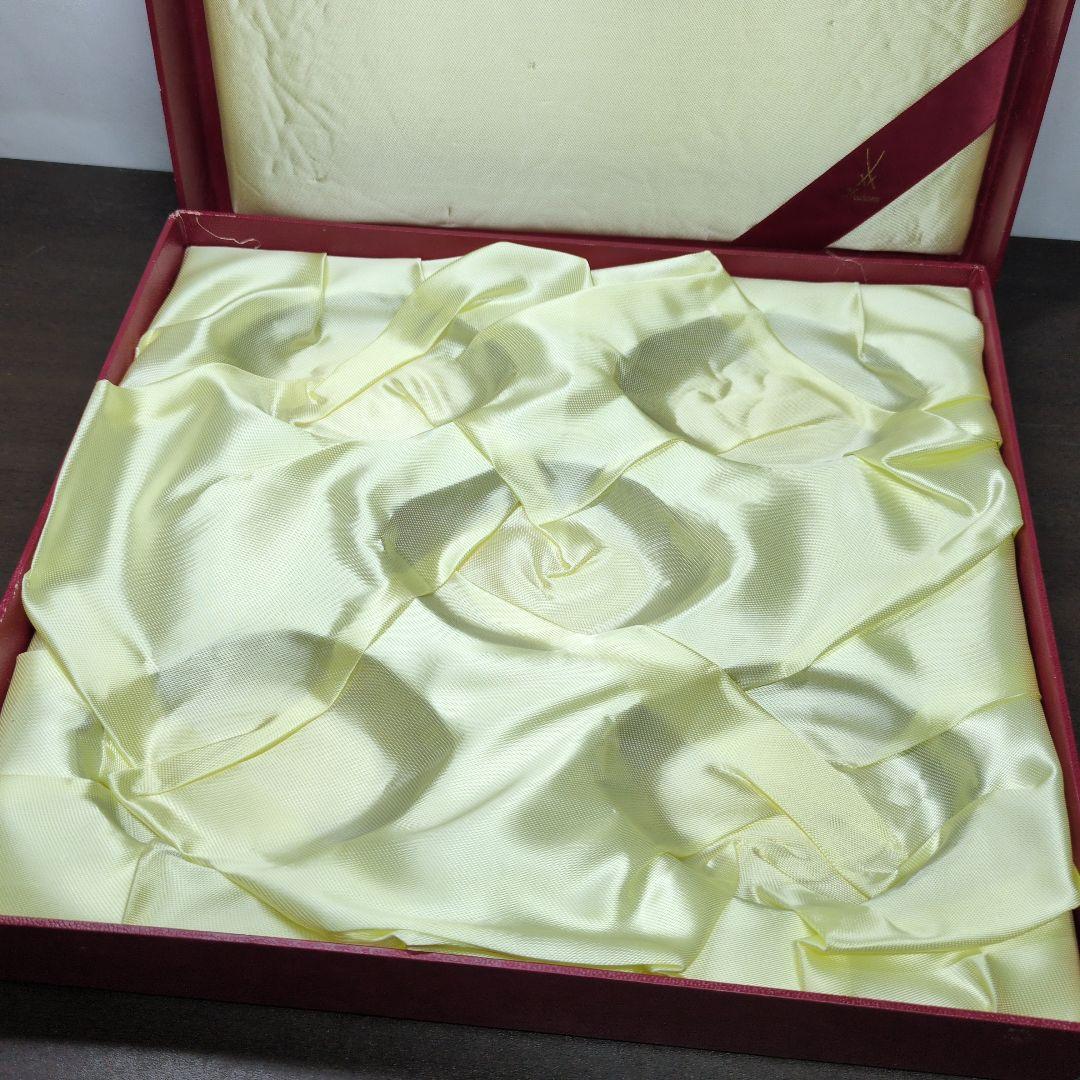 マイセン ブルーオニオン 菱形 小皿 5客 共箱