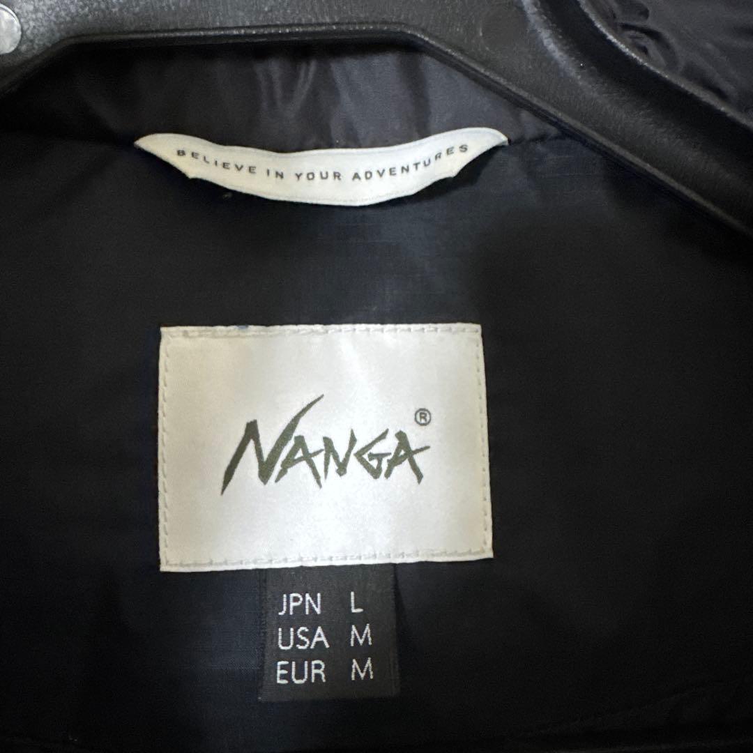 【美品・日本製】ナンガ オーロラテックス ダウンジャケット ブラック Lサイズ