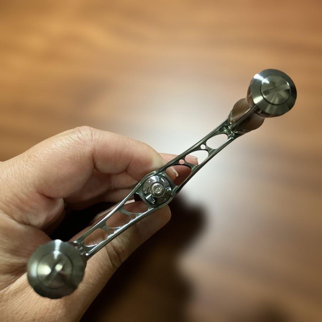 未使用　ハイテン　80mm シマノ用　ダブルハンドル　34バランサー　セット