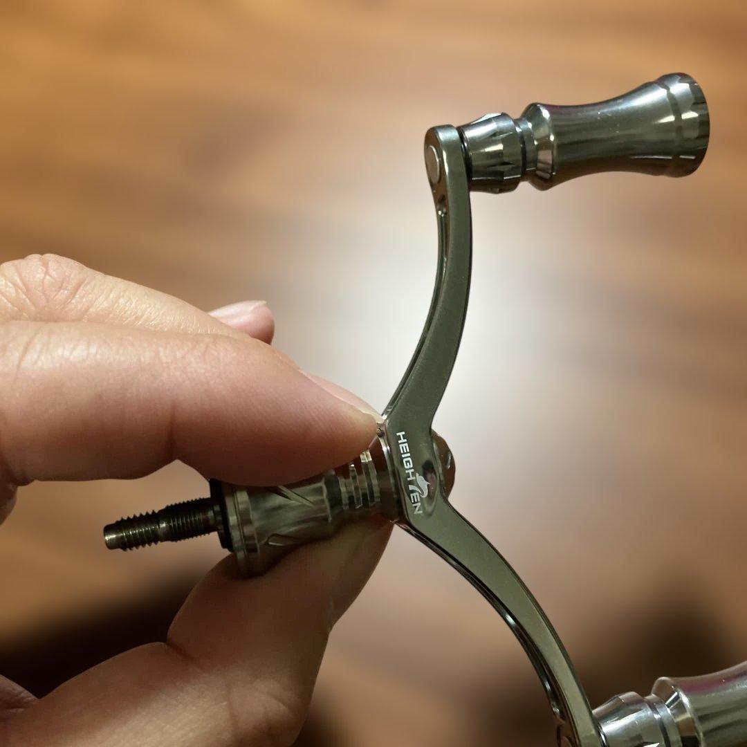 未使用　ハイテン　80mm シマノ用　ダブルハンドル　34バランサー　セット