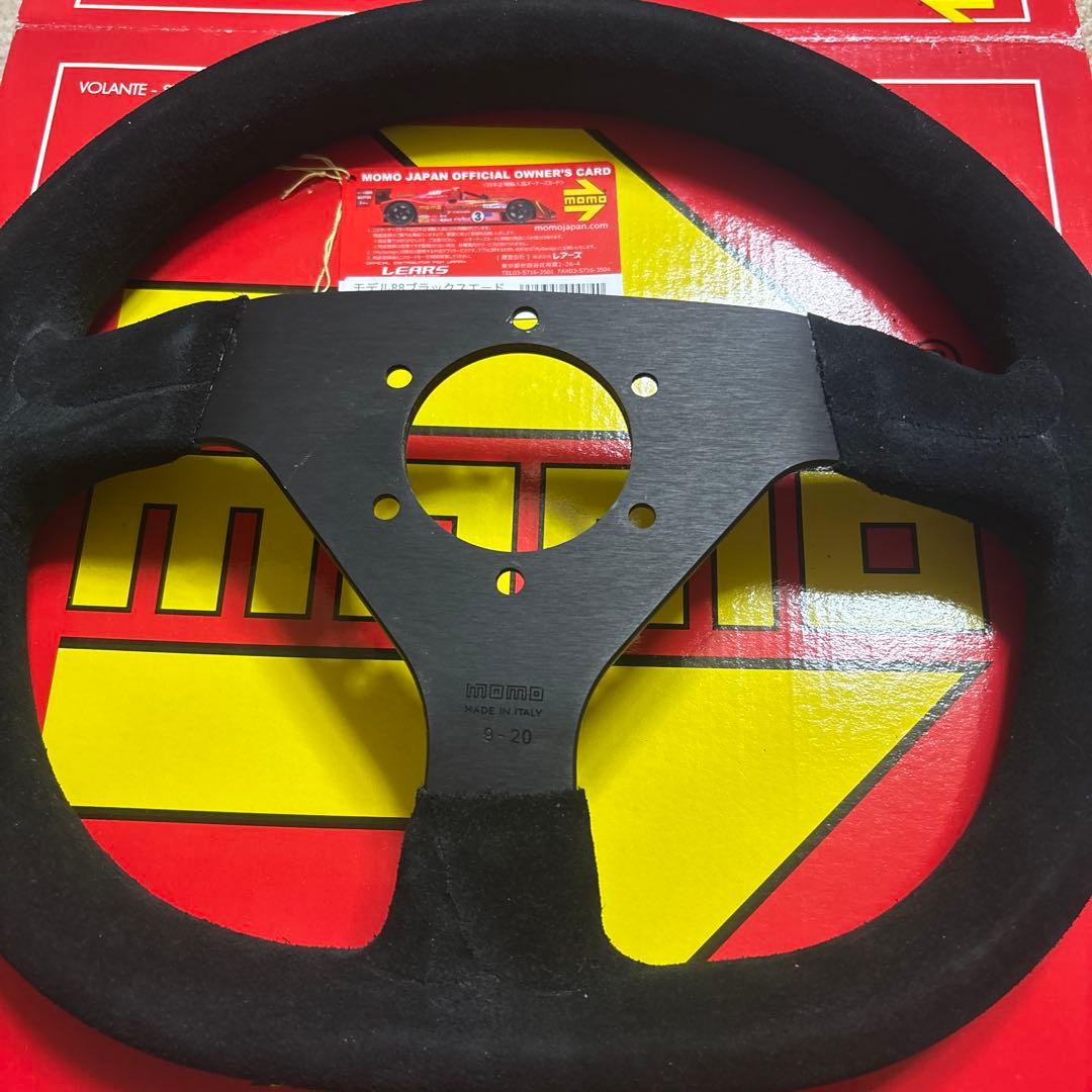 momo momoステアリング　モデル88 Ｍ－６６　ブラックスエード　未使用