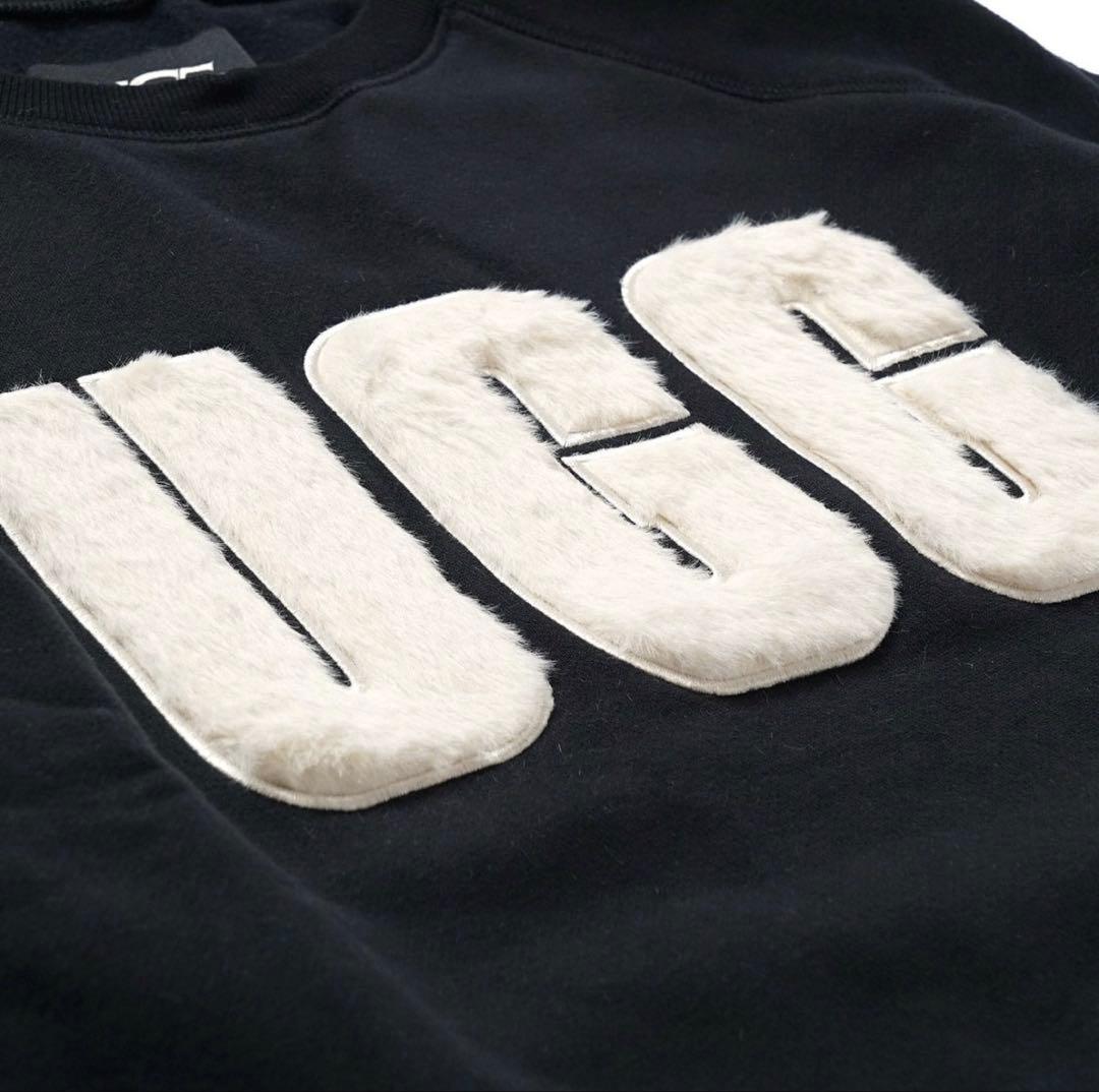 UGG アグ スウェット トレーナー ブラッククリーム Mサイズ