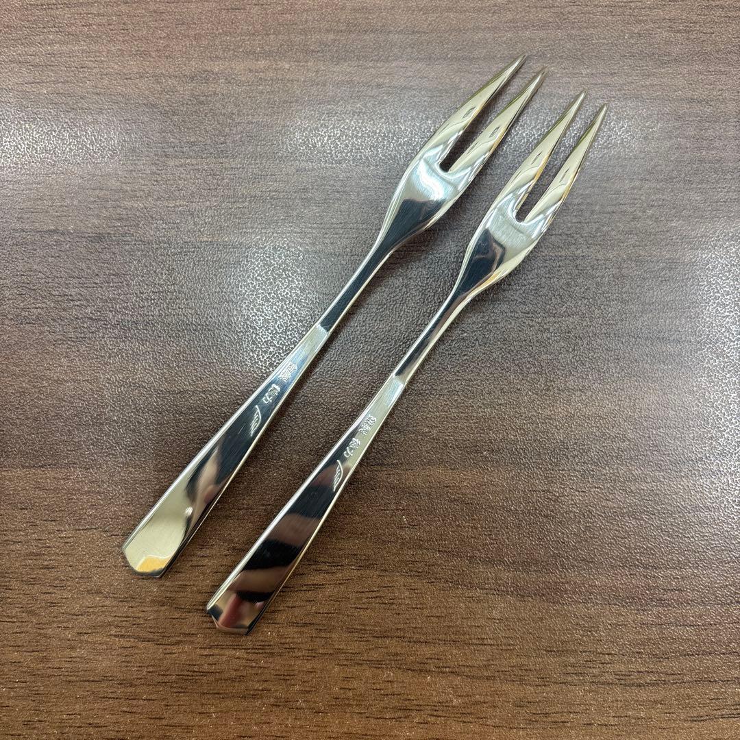 徳力 銀製 デザート スプーン フォーク