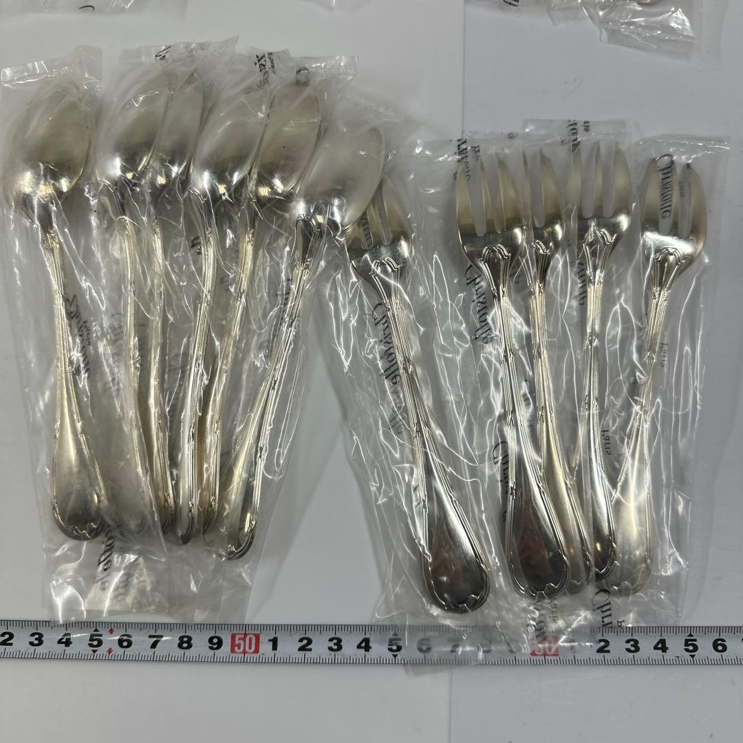 クリストフル新品カトラリーセット42点　ケース付　2963g 東Y7-0418②