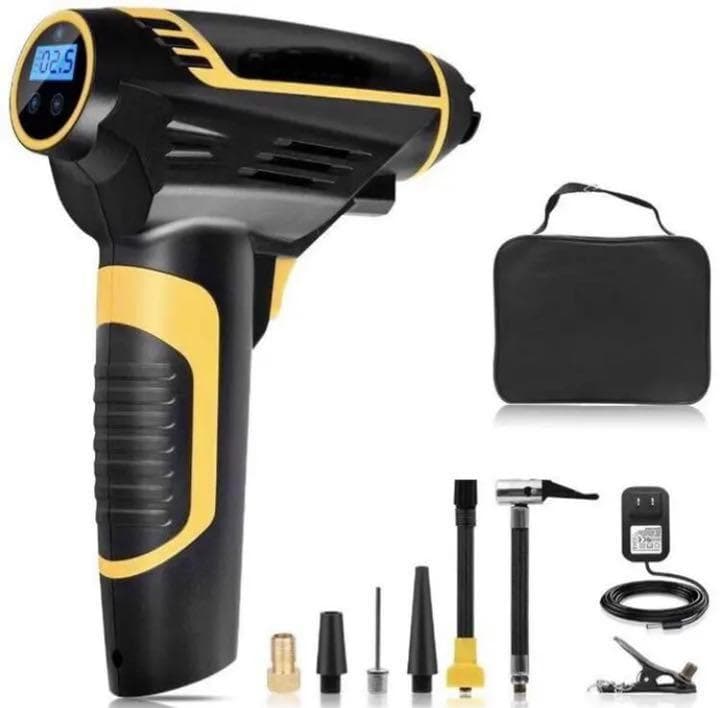 トラックやバスなど大型車両でも使える❤PSE認証済み❣電動エアコンプレッサー