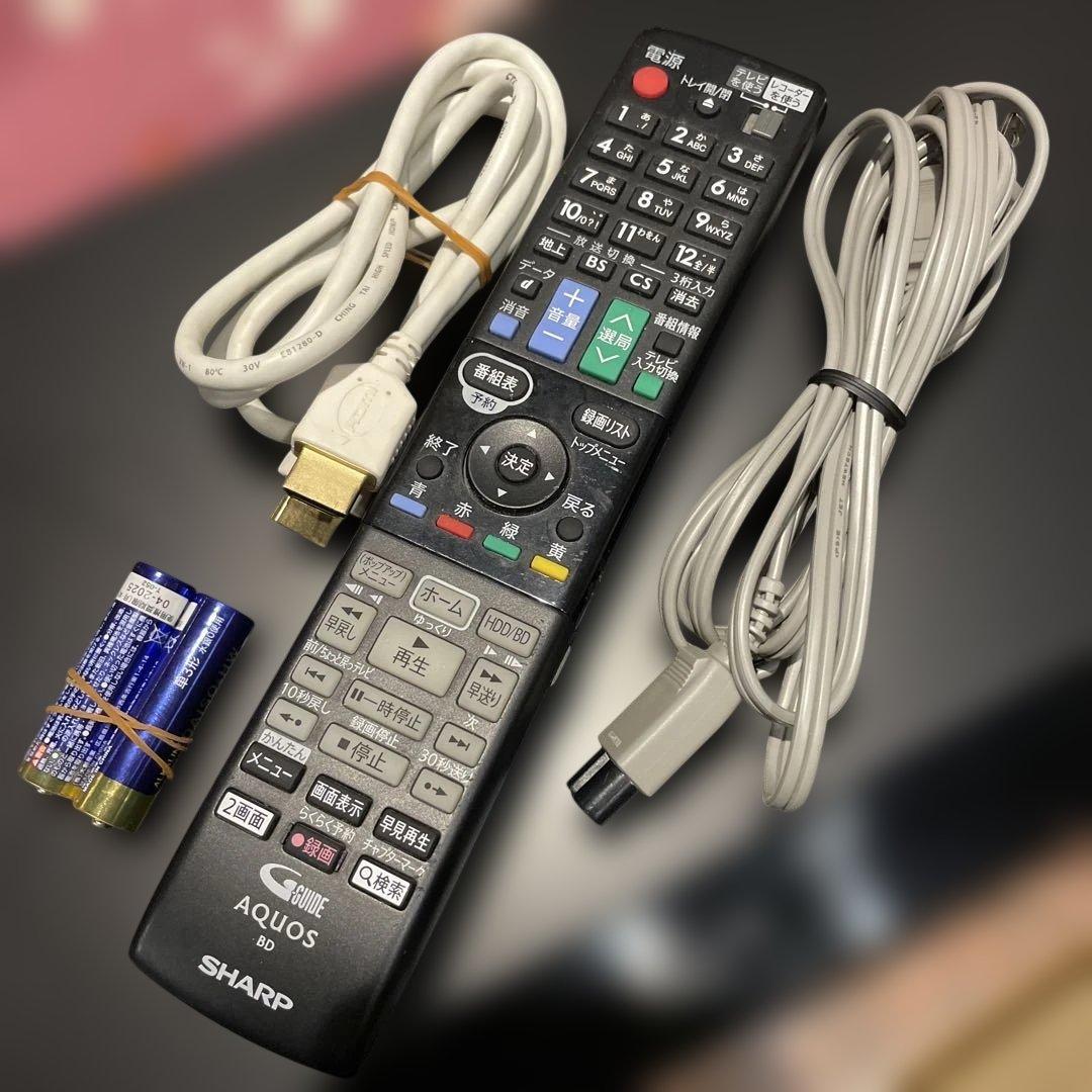SHARP BD-W570 12倍録 500GB 純正リモ等付フル装備 完動品！