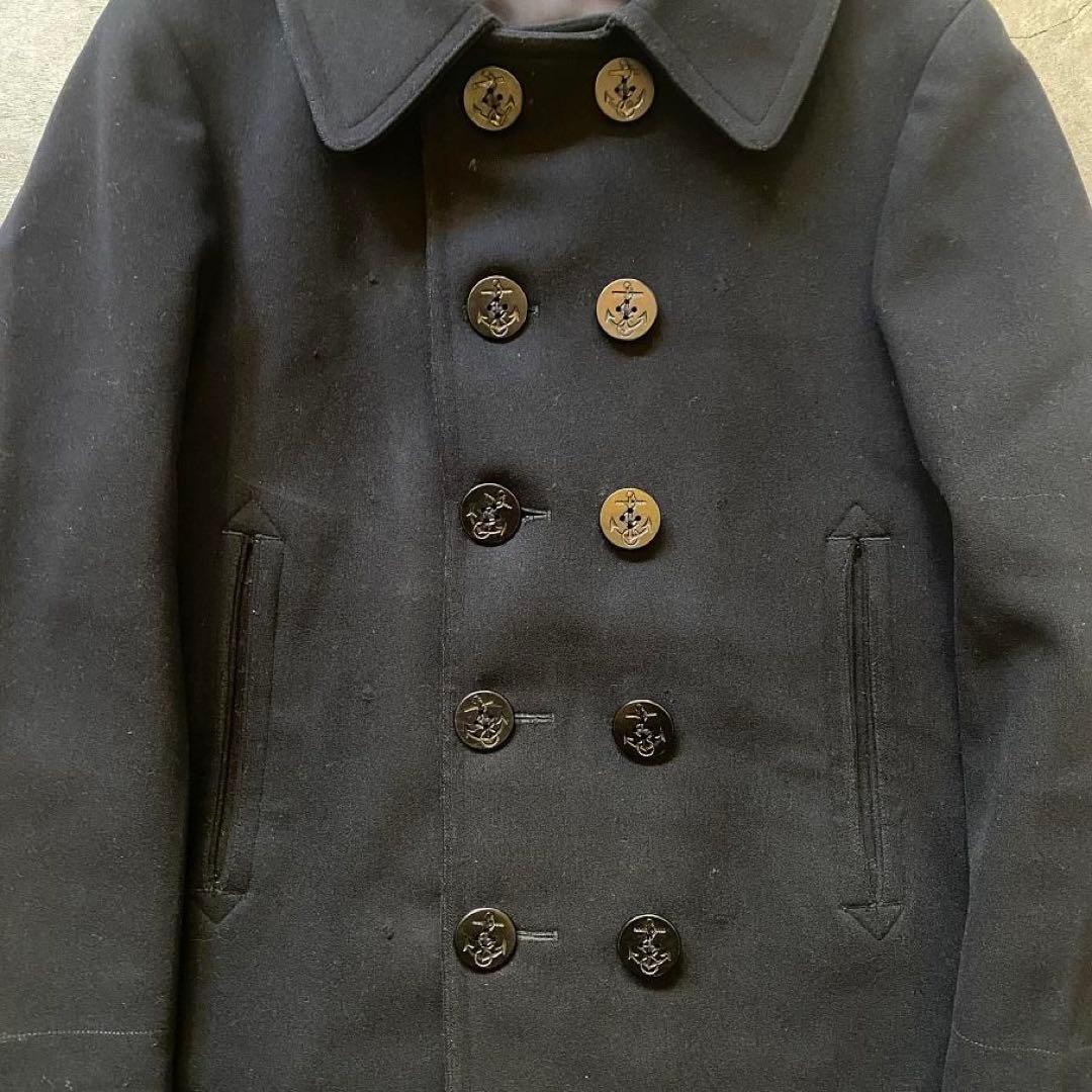 【極美品】40s 米軍実物 NAVY Pコート 10ボタン ヴィンテージ