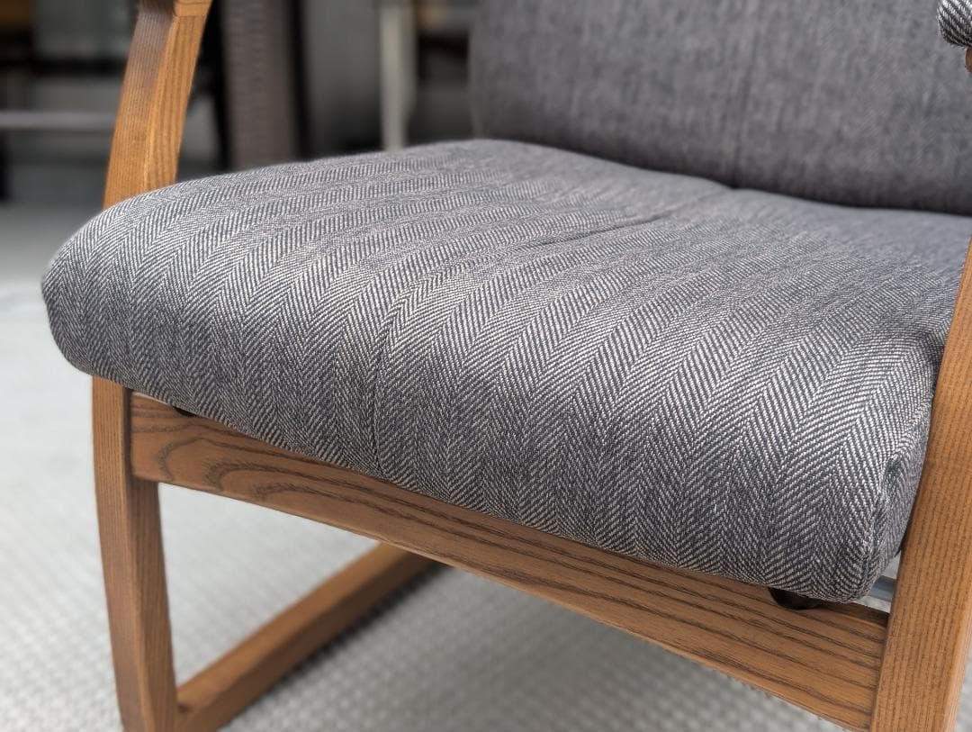 現行☆FUJI FURNITURE／Rauha／リクライニングチェア＋オットマン