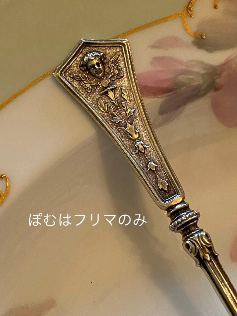 【ドイツ】純銀／スプーン６本セット「天使のマスカロン」