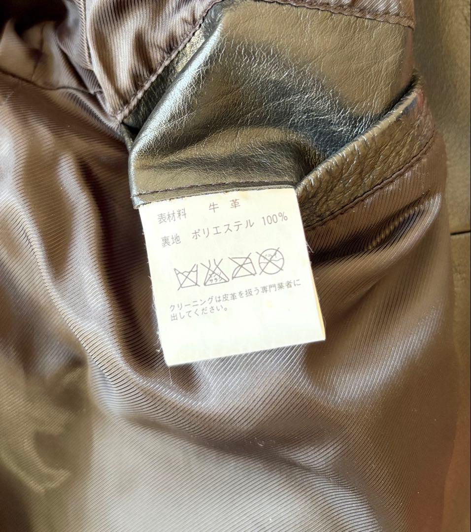 【舶来堂】革ジャン Mサイズ 矢沢永吉 キャロル 昭和レトロ レザージャケット