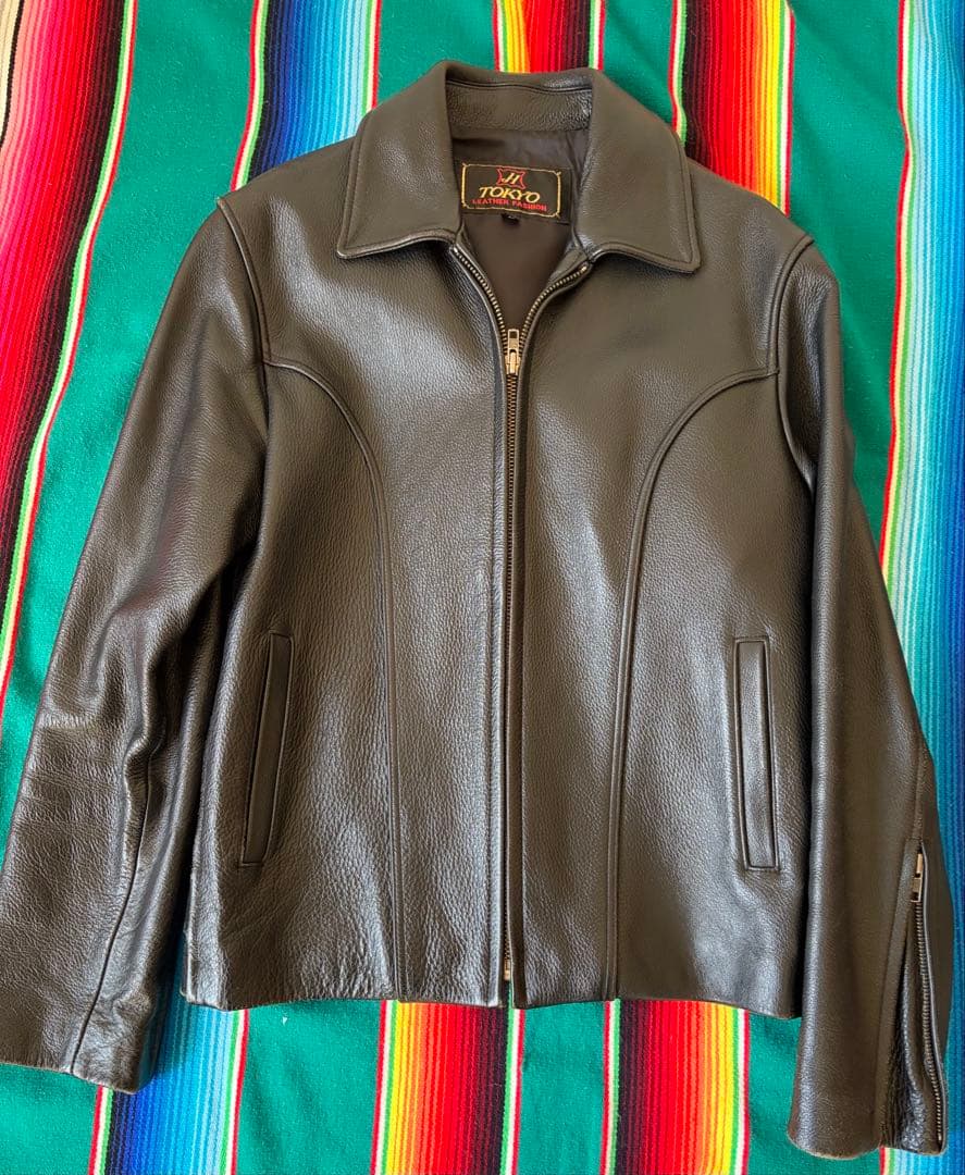 【舶来堂】革ジャン Mサイズ 矢沢永吉 キャロル 昭和レトロ レザージャケット