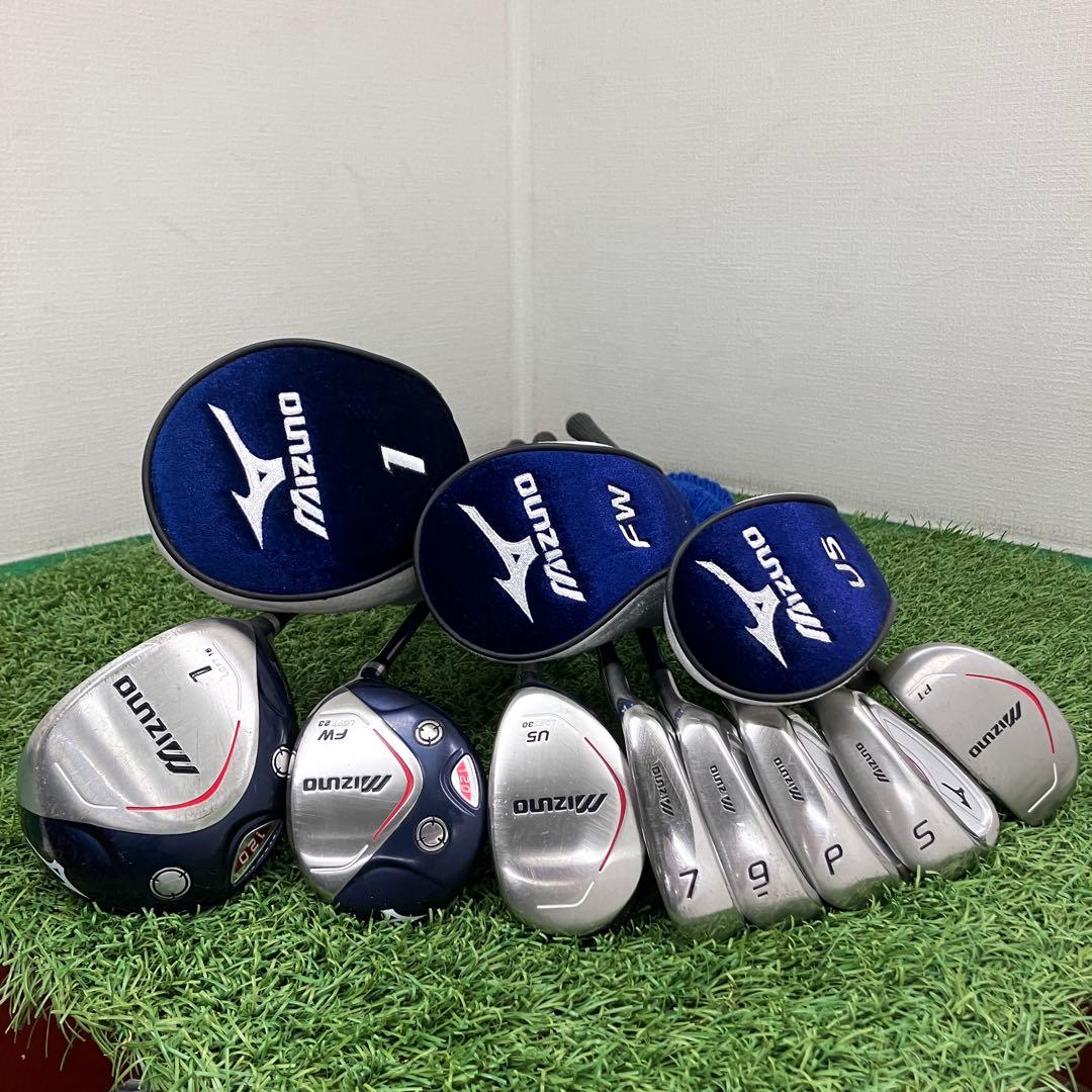 ミズノ ジュニア ゴルフクラブ 120cmタイプ 8本セット バッグ付 USED