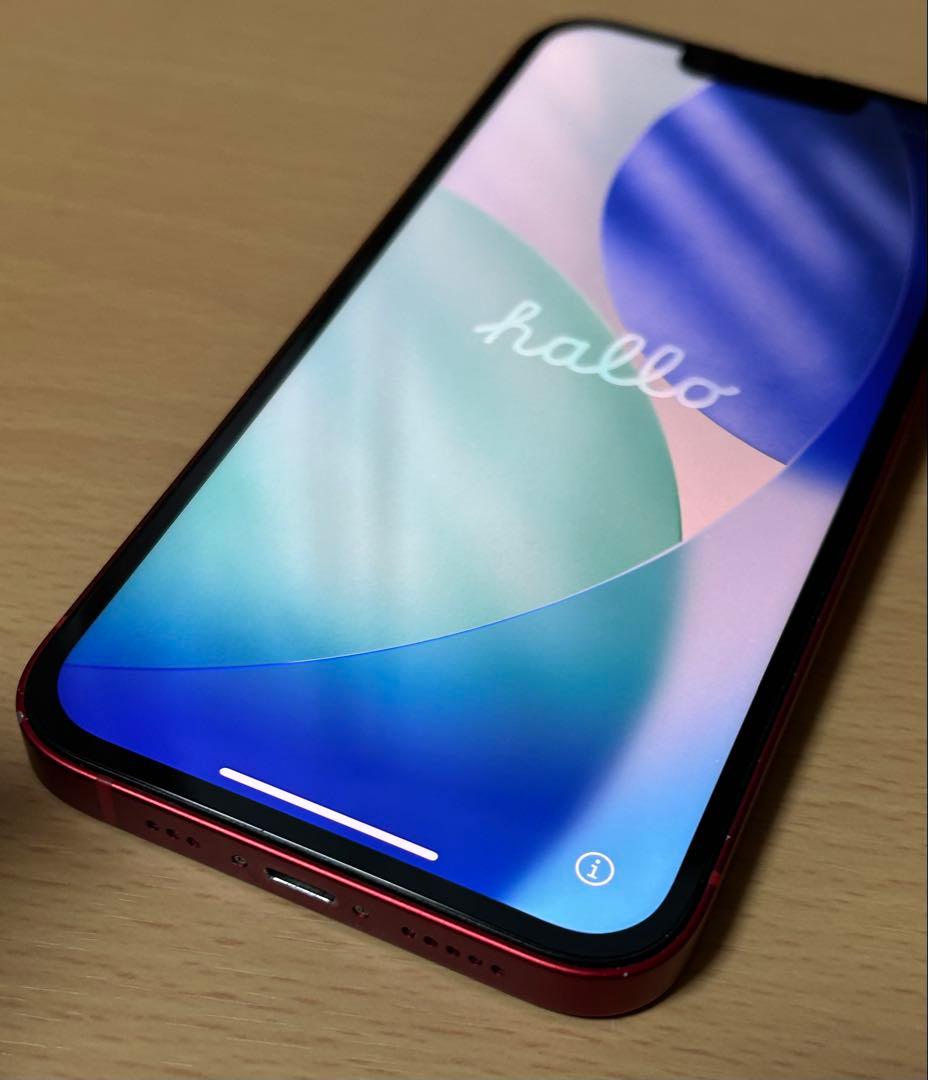 Apple iPhone 13 レッド 128GB 本体 裏面傷　液晶交換済