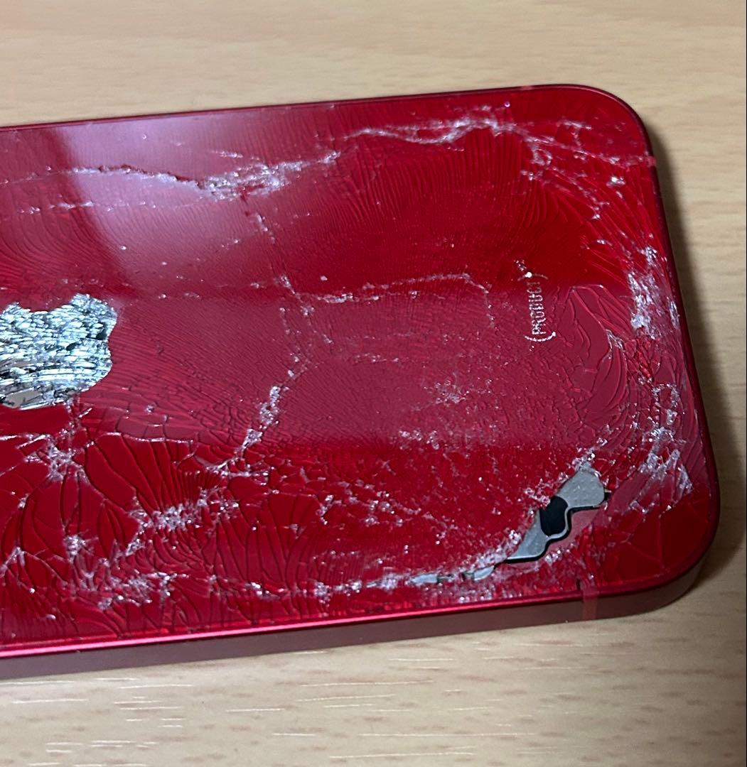 Apple iPhone 13 レッド 128GB 本体 裏面傷　液晶交換済