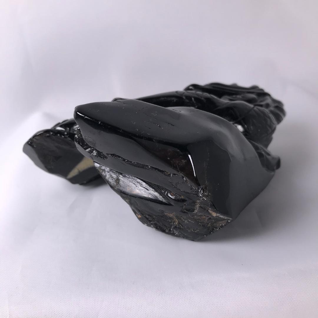 モリオン 黒水晶 チベット産 彫刻 龍 竜 ドラゴン 魔除け パワーストーン